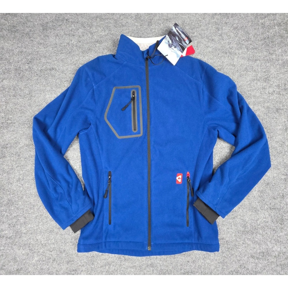 Gerbing 12V Heated Jacket Liner Men's Small Blue Full Zip Fleece Lined NWT